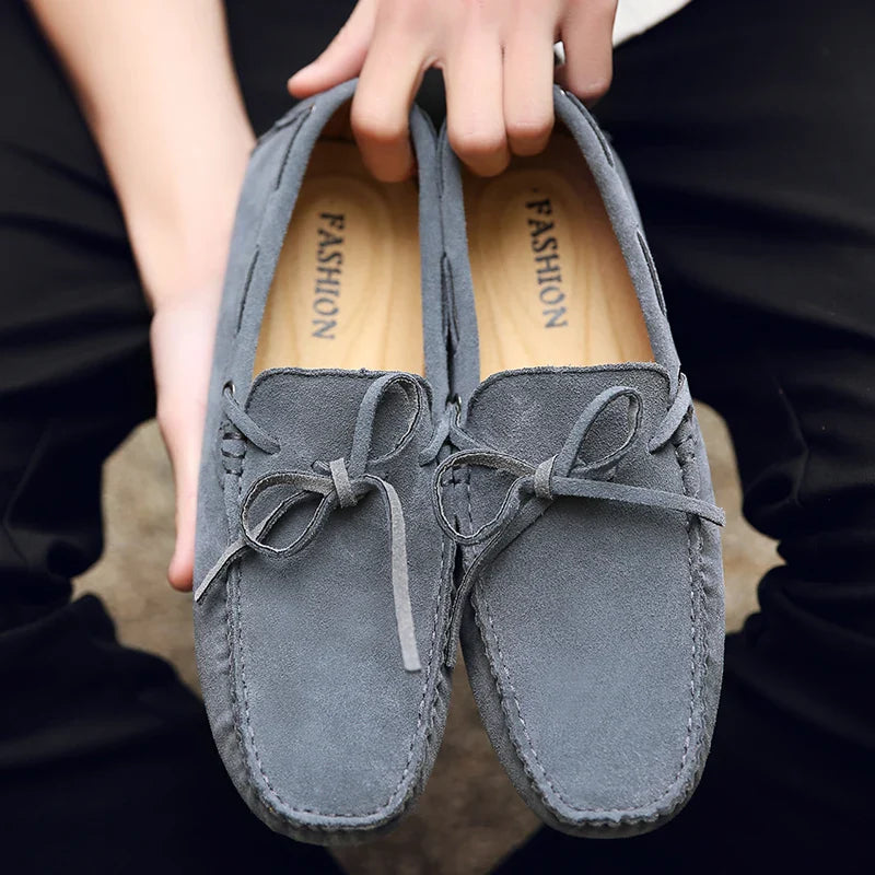 Mocassins d'été en suède décontractés