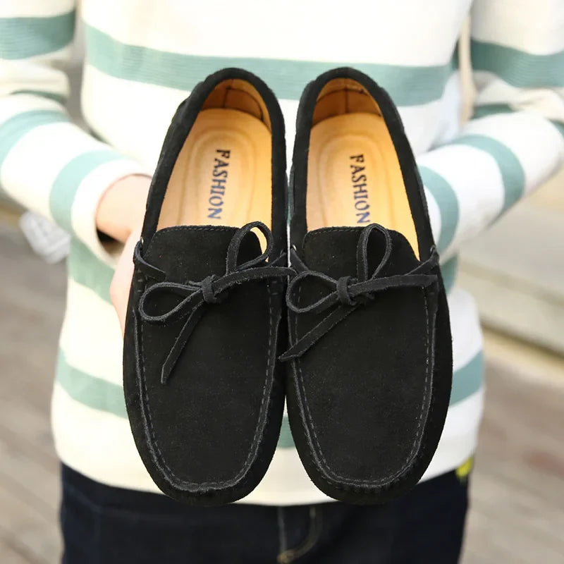 Mocassins d'été en suède décontractés