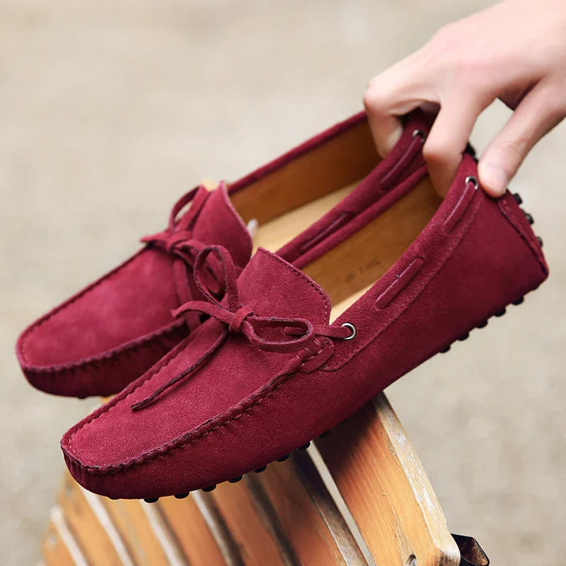 Mocassins d'été en suède décontractés