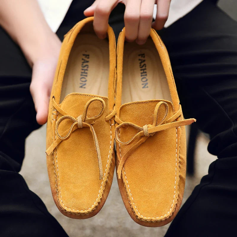 Mocassins d'été en suède décontractés