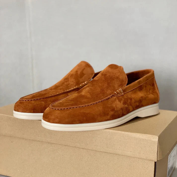 Loafers en suède chic