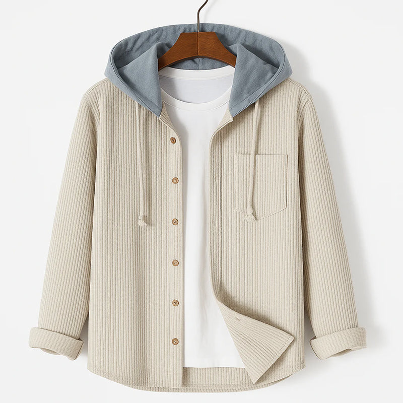 LOUIS & MARGOT | CHEMISE EN CORDUROY AVEC CAPUCHE