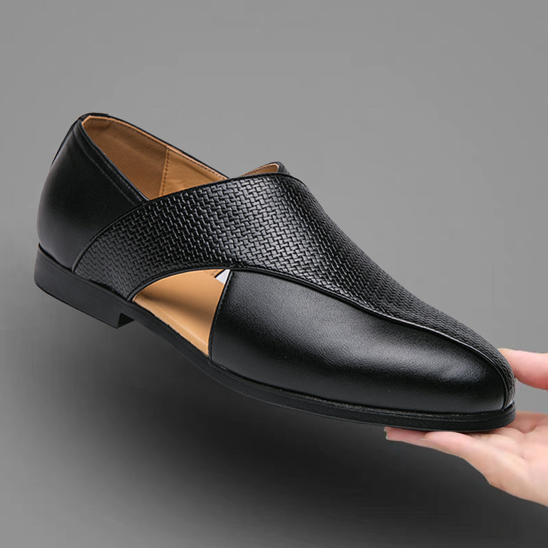 Mocassins en cuir vintage