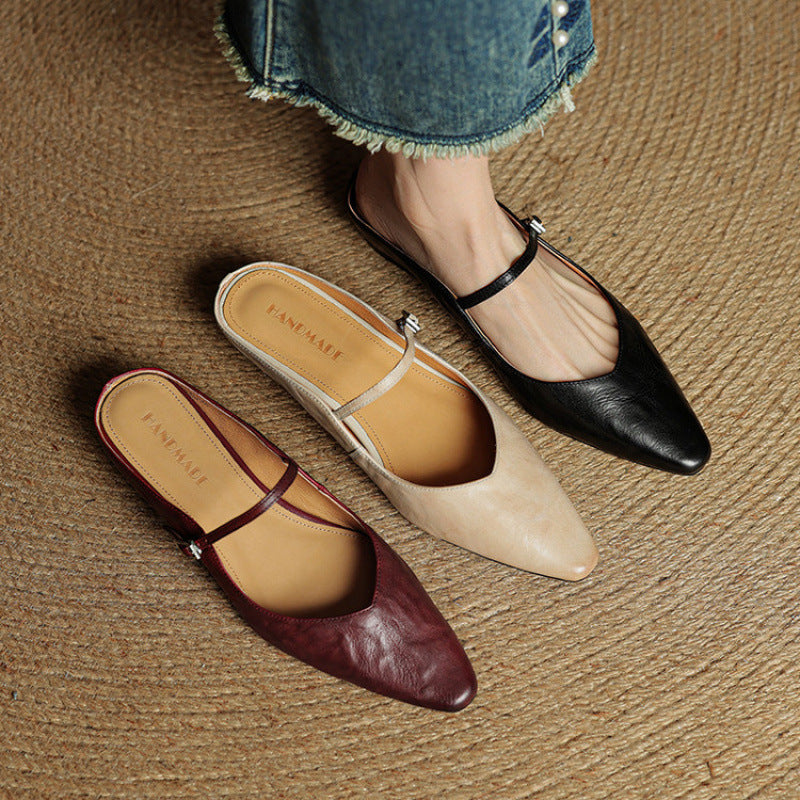 MAEVEN™ | Eliza Leather Slip-Ons