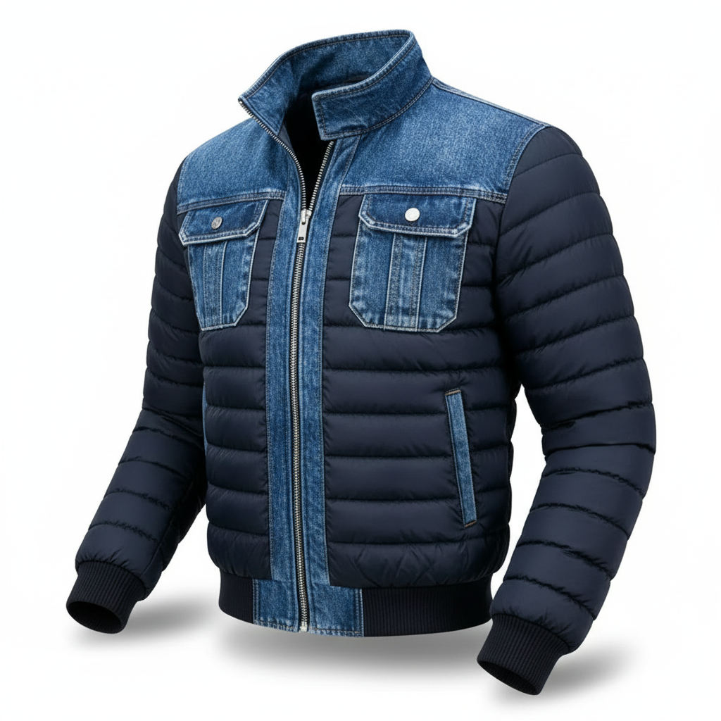 LOUIS & MARGOT | VESTE EN DENIM REMBOURRÉE HYBRIDE POUR HOMME