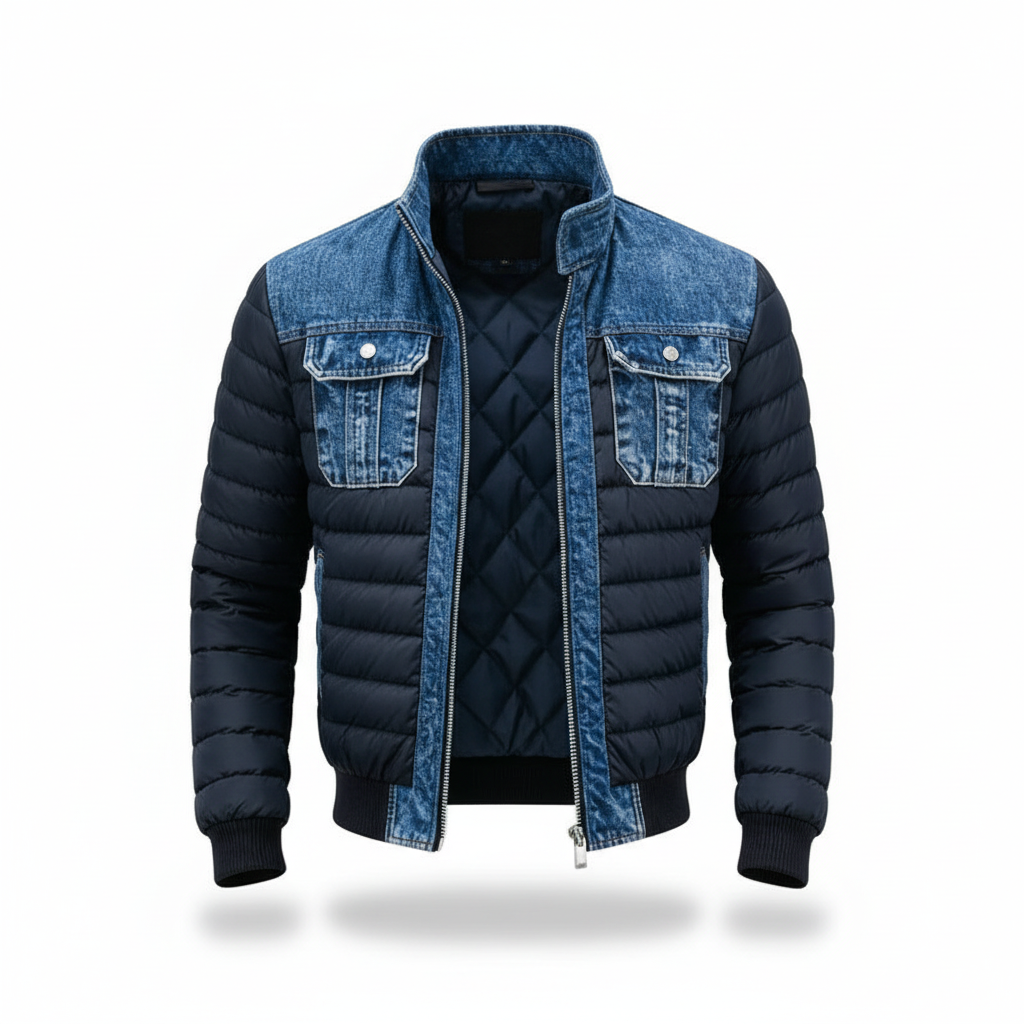 LOUIS & MARGOT | VESTE EN DENIM REMBOURRÉE HYBRIDE POUR HOMME