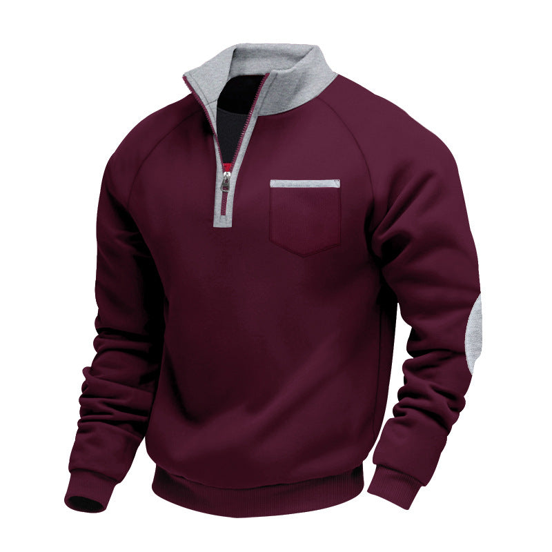 LOUIS & MARGOT | PULL EN POLAIRE AVEC MOITIÉ ZIP POUR HOMME