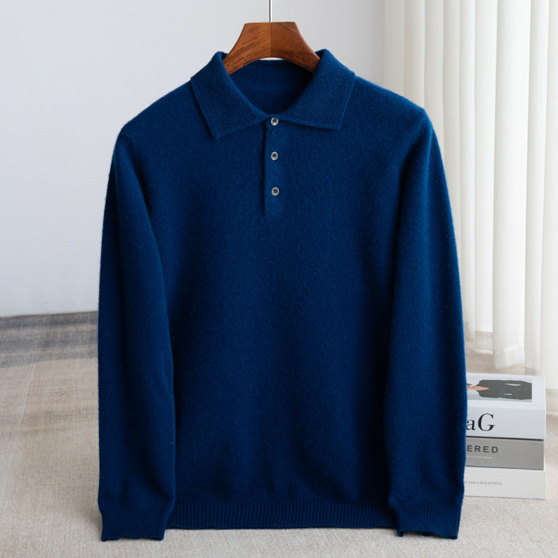 LOUIS & MARGOT | PULL POLO HOMME CLASSIQUE (laine haut de gamme)
