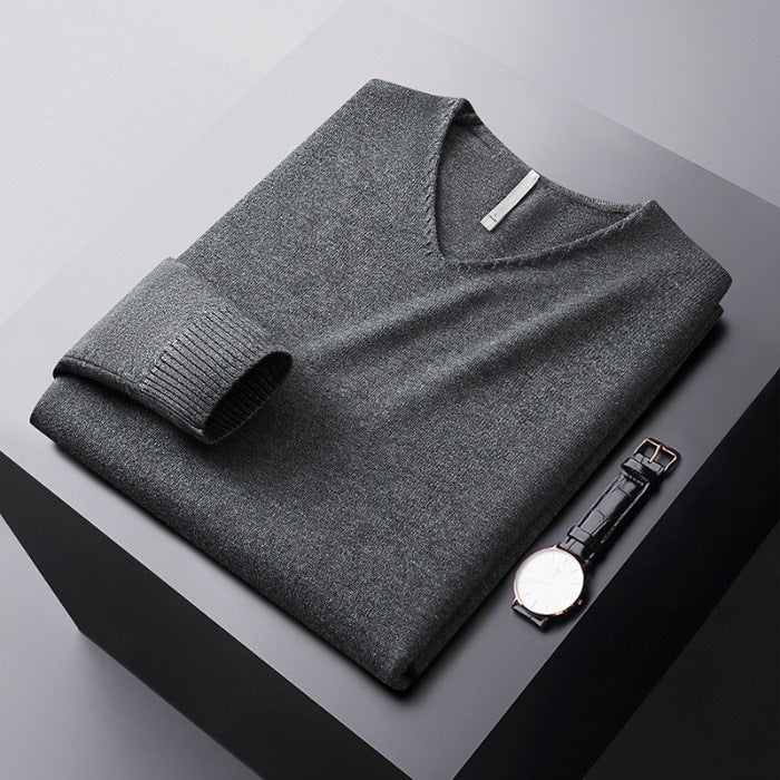 LOUIS & MARGOT | PULL EN V EN FIBRES NOBLES POUR HOMME
