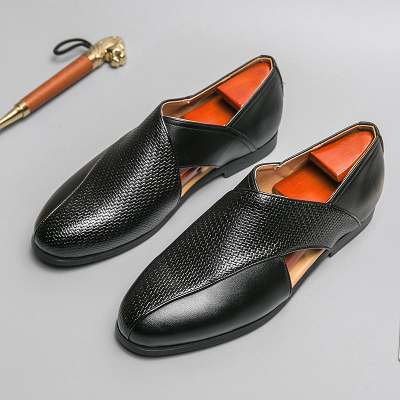 Mocassins en cuir vintage