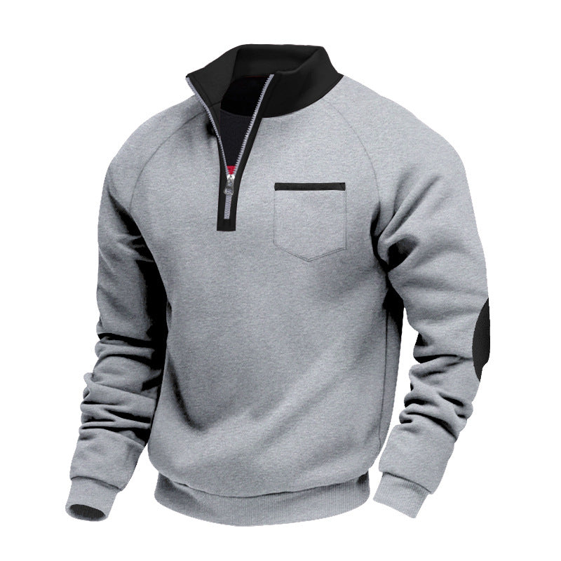 LOUIS & MARGOT | PULL EN POLAIRE AVEC MOITIÉ ZIP POUR HOMME