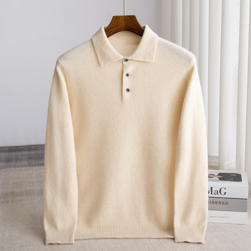 LOUIS & MARGOT | PULL POLO HOMME CLASSIQUE (laine haut de gamme)