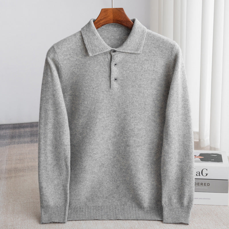 LOUIS & MARGOT | PULL POLO HOMME CLASSIQUE (laine haut de gamme)