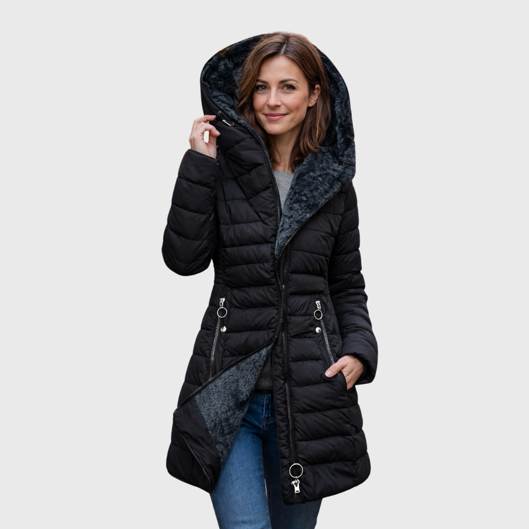 Alexandra™ | Manteau matelassé imperméable avec capuche