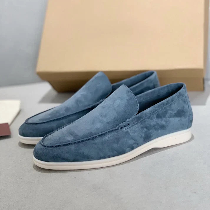 Loafers en suède chic
