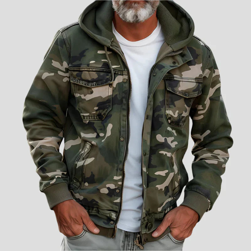 LOUIS & MARGOT | VESTE À CAPUCHE STYLE MILITAIRE POUR HOMME