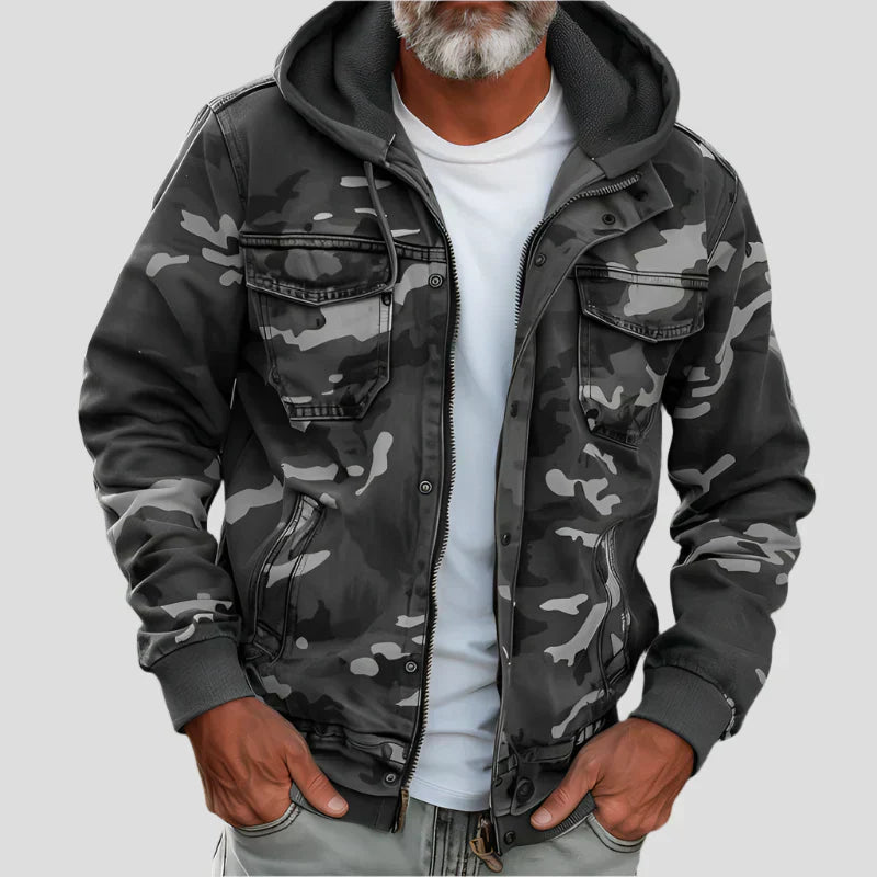 LOUIS & MARGOT | VESTE À CAPUCHE STYLE MILITAIRE POUR HOMME