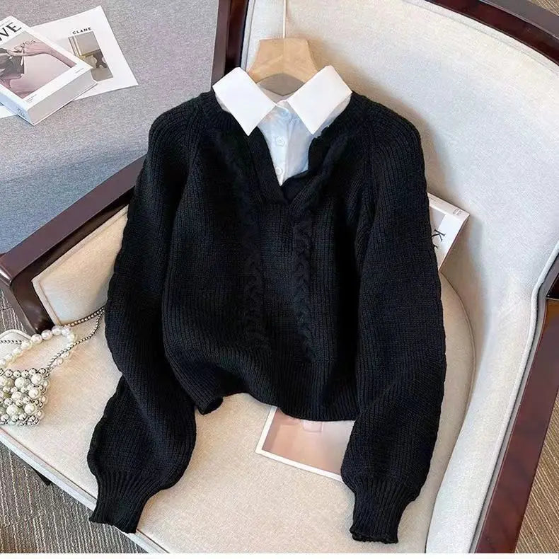 Clémence™ | Pull Rétro Duo Cocon