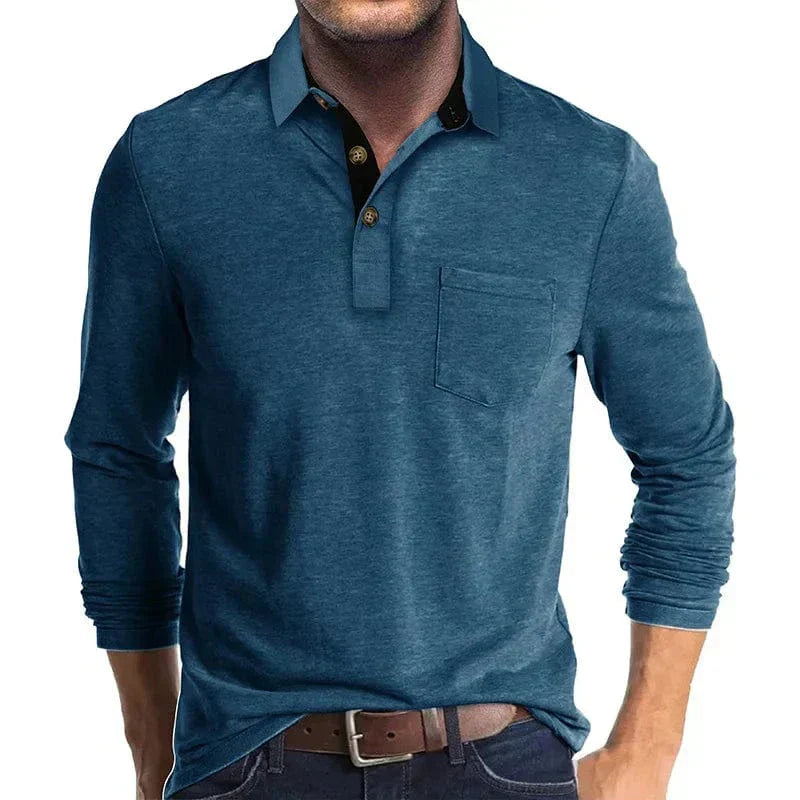 LOUIS & MARGOT | POLO CLASSIQUE À MANCHES LONGUES POUR HOMMES