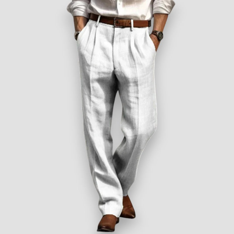 LÉONARD™ | PANTALON EN LIN CLASSIQUE