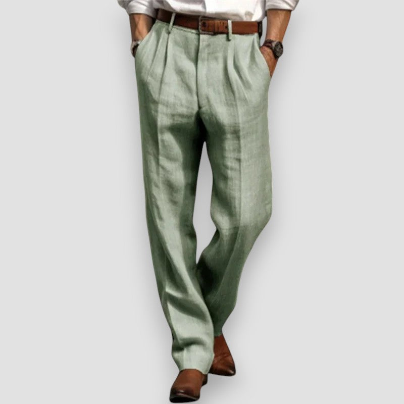 LÉONARD™ | PANTALON EN LIN CLASSIQUE