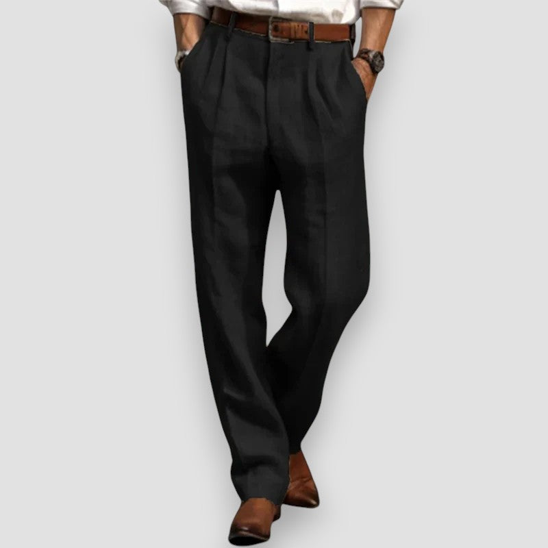 LÉONARD™ | PANTALON EN LIN CLASSIQUE