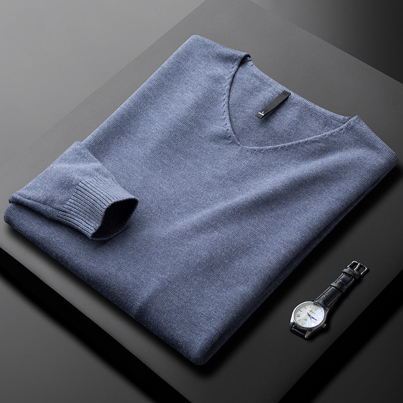 LOUIS & MARGOT | PULL EN V EN FIBRES NOBLES POUR HOMME
