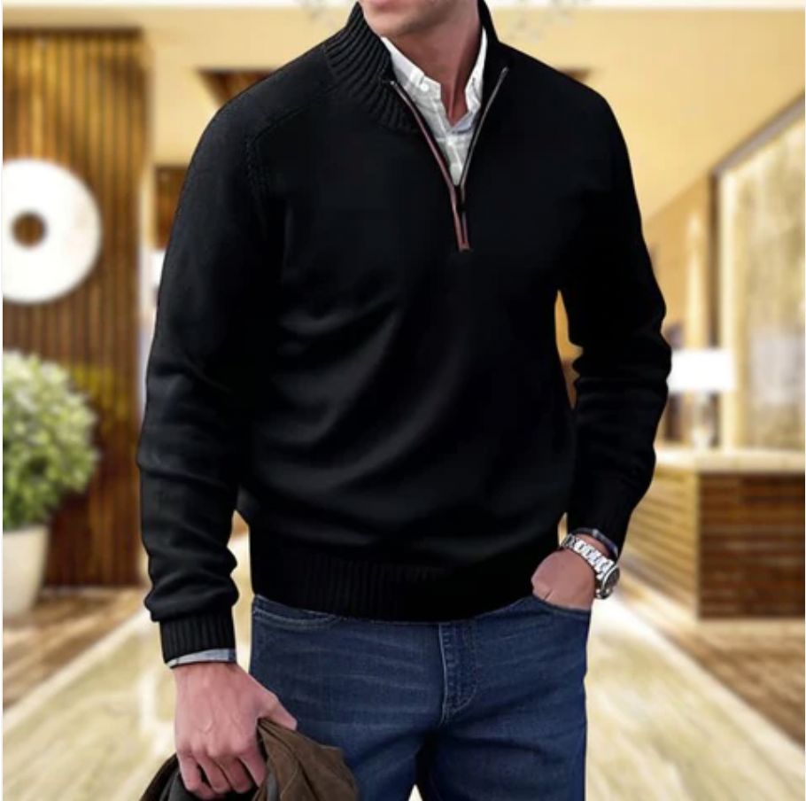 LOUIS & MARGOT | PULL EN MAILLE ZIPPÉ POUR HOMME