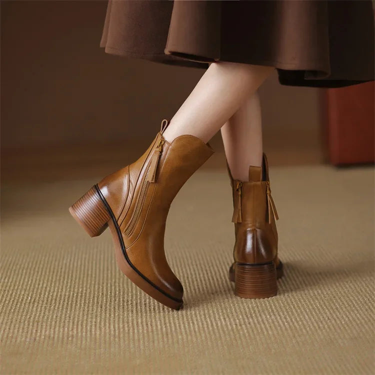 Élodie | Bottines Cuir PU