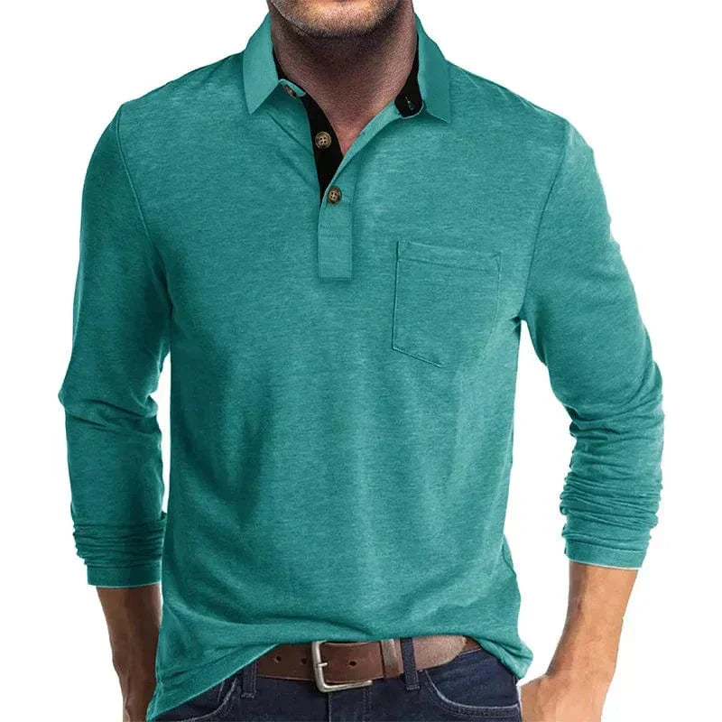 LOUIS & MARGOT | POLO CLASSIQUE À MANCHES LONGUES POUR HOMMES