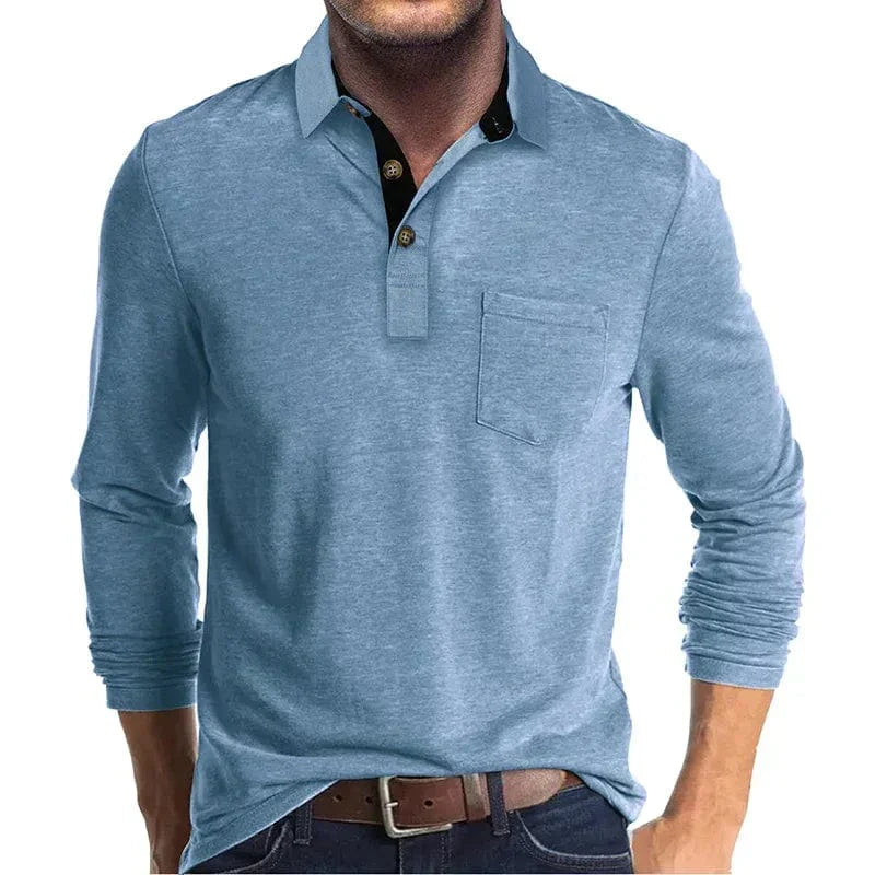 LOUIS & MARGOT | POLO CLASSIQUE À MANCHES LONGUES POUR HOMMES
