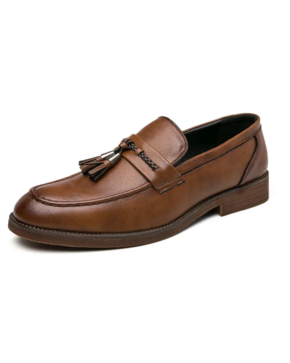 Mocassins en cuir avec pompons