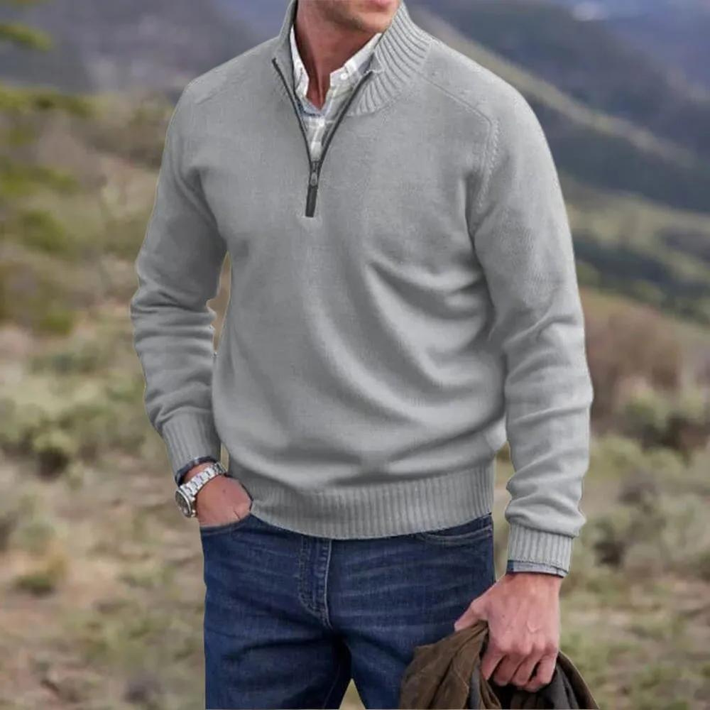 LOUIS & MARGOT | PULL EN MAILLE ZIPPÉ POUR HOMME