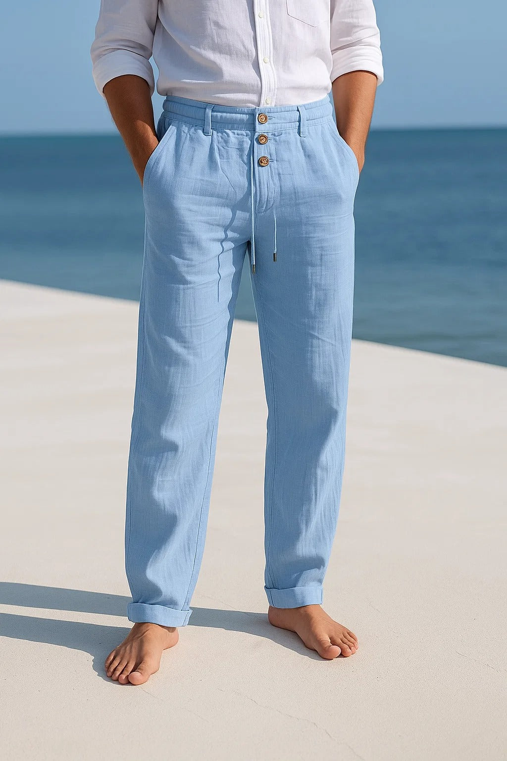 MATTEO | PANTALON D'ÉTÉ EN LIN LÉGER