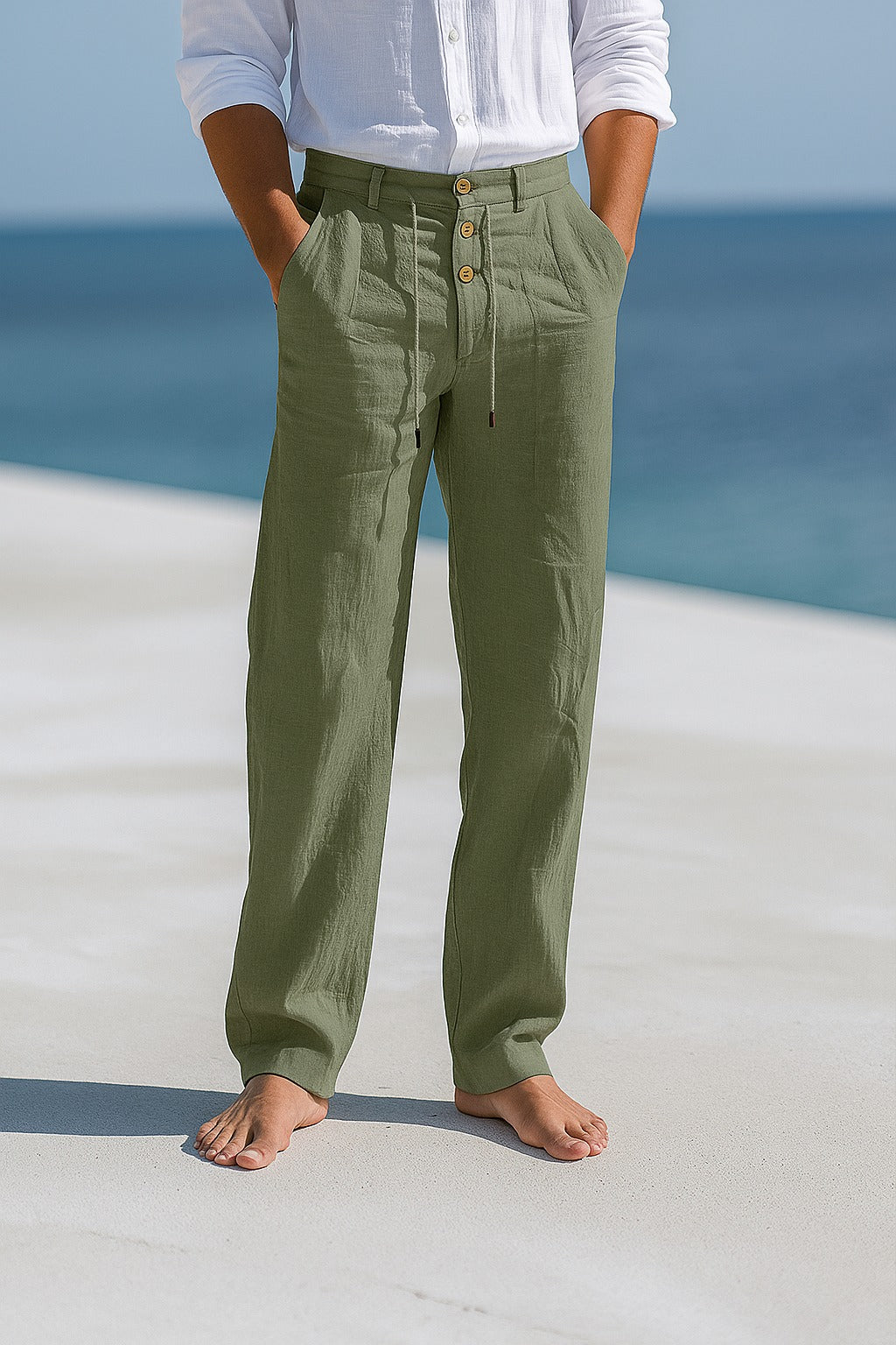 MATTEO | PANTALON D'ÉTÉ EN LIN LÉGER