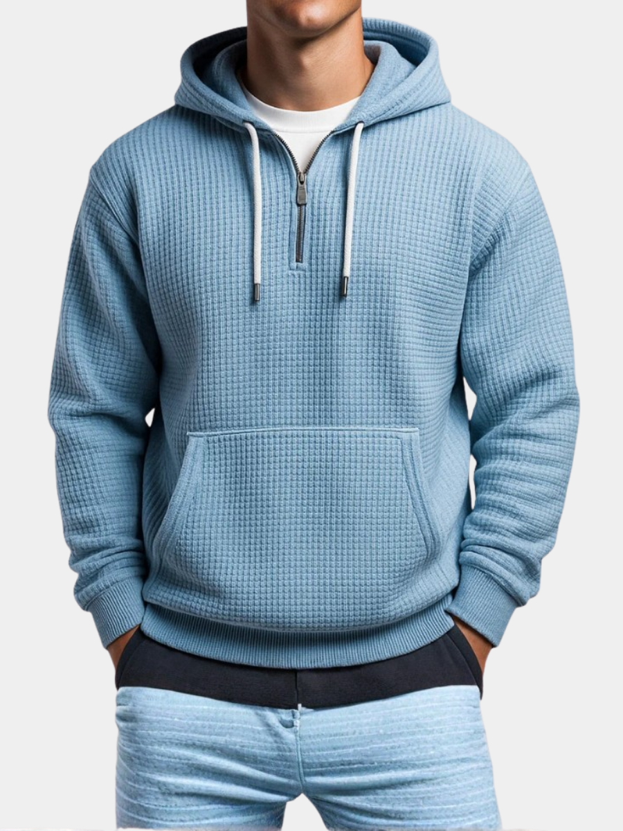 LOUIS & MARGOT | SWEAT À CAPUCHE EN MAILLE WAFFLE POUR HOMME