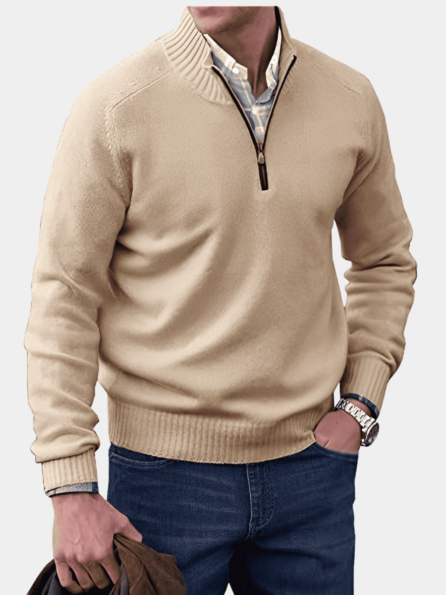 LOUIS & MARGOT | PULL EN MAILLE ZIPPÉ POUR HOMME