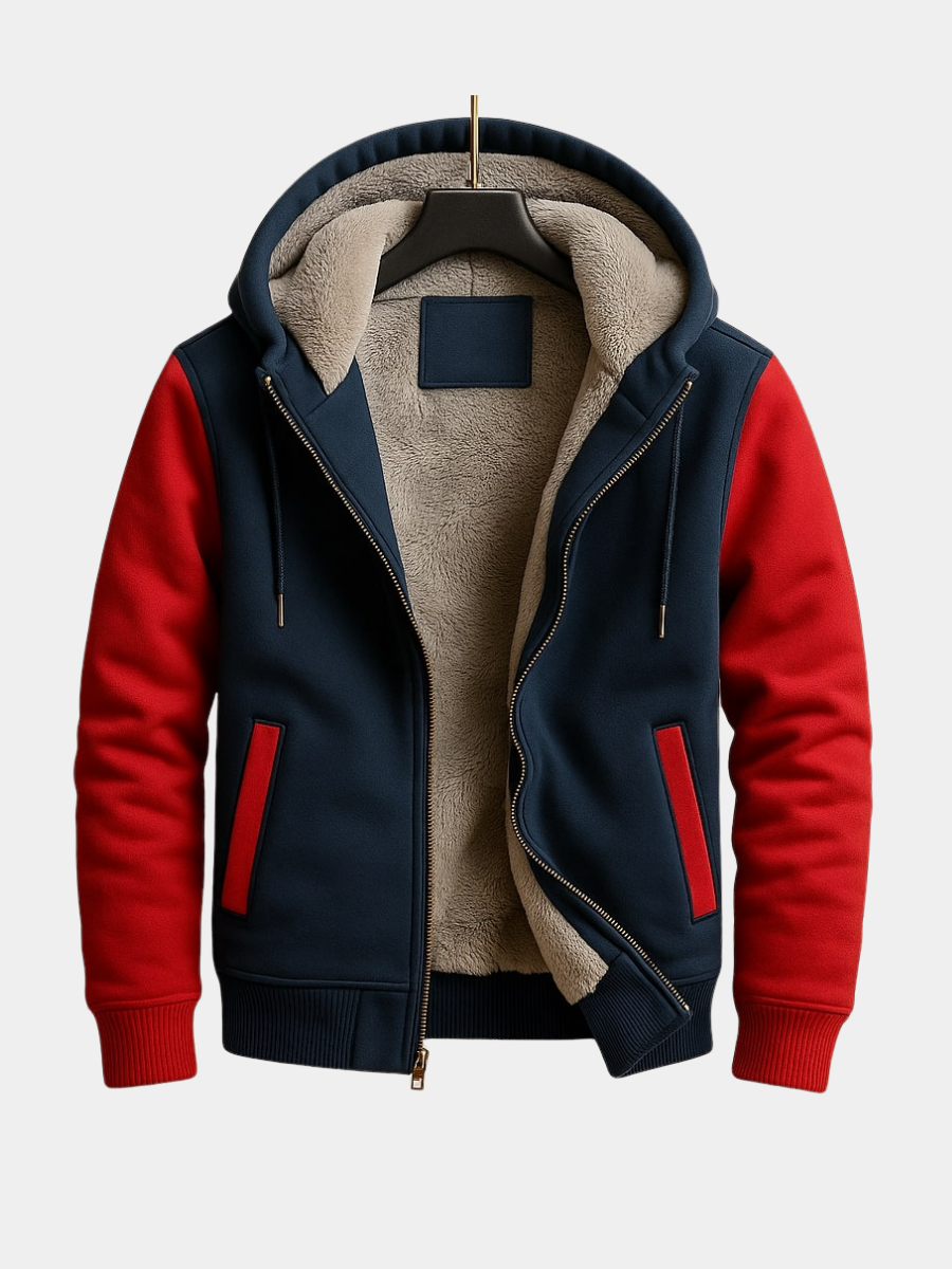 LOUIS & MARGOT | VESTE DOUBLÉE À CAPUCHE POUR LES HOMMES