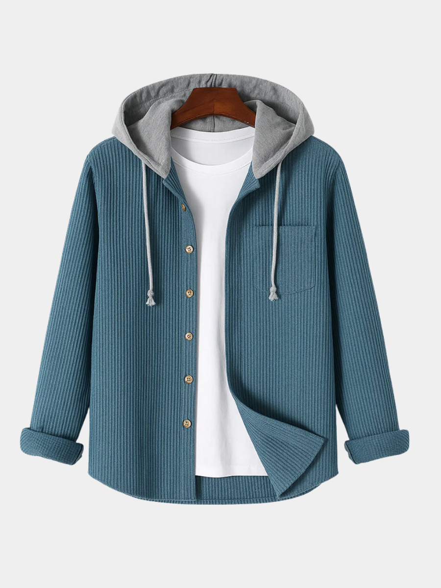 LOUIS & MARGOT | CHEMISE EN CORDUROY AVEC CAPUCHE