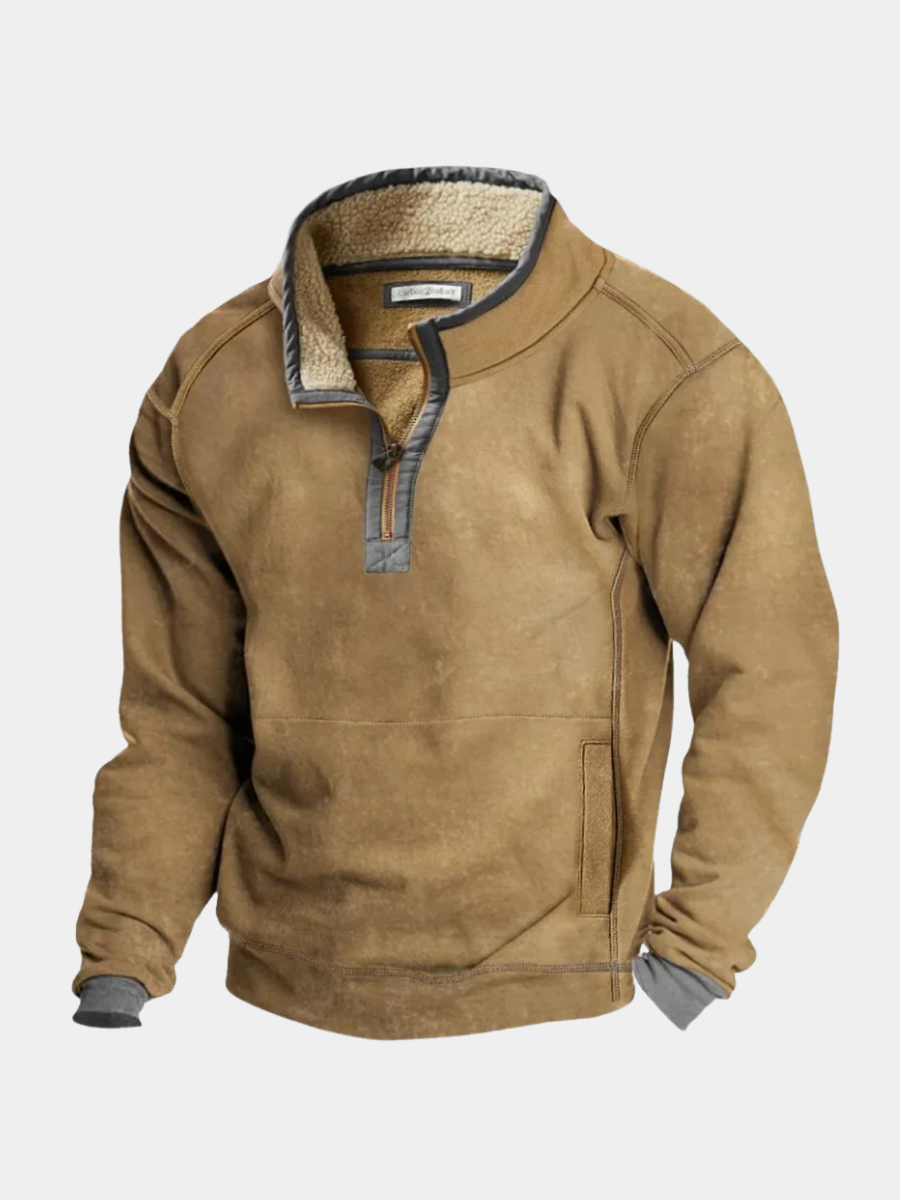 LOUIS & MARGOT | PULL ZIPPÉ D'HIVER COSY POUR HOMMES