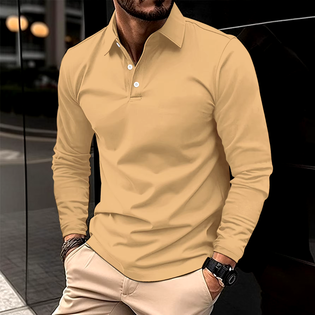 LOUIS & MARGOT | POLO CLASSICA À MANCHES LONGUES POUR HOMME