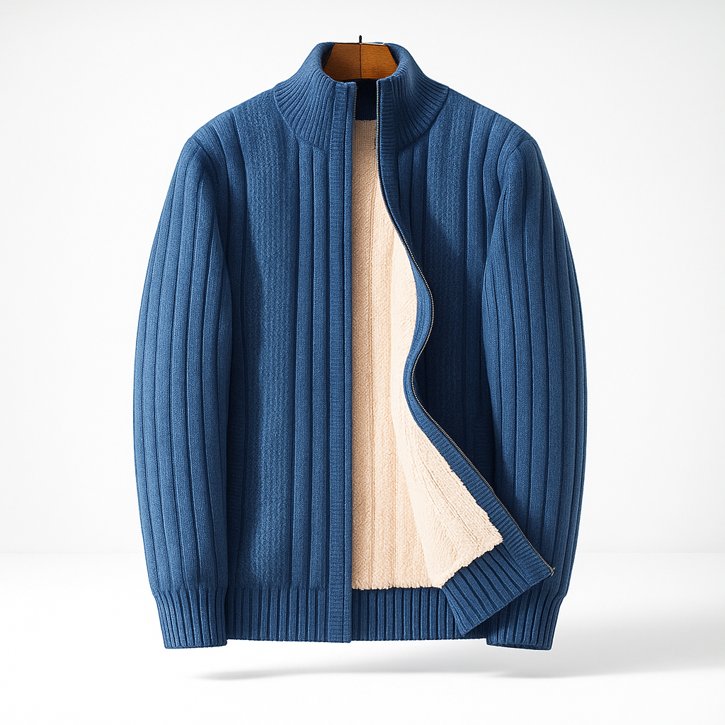 LOUIS & MARGOT | CARDIGAN ÉLÉGANT ET MODE AVEC ZIP POUR HOMME