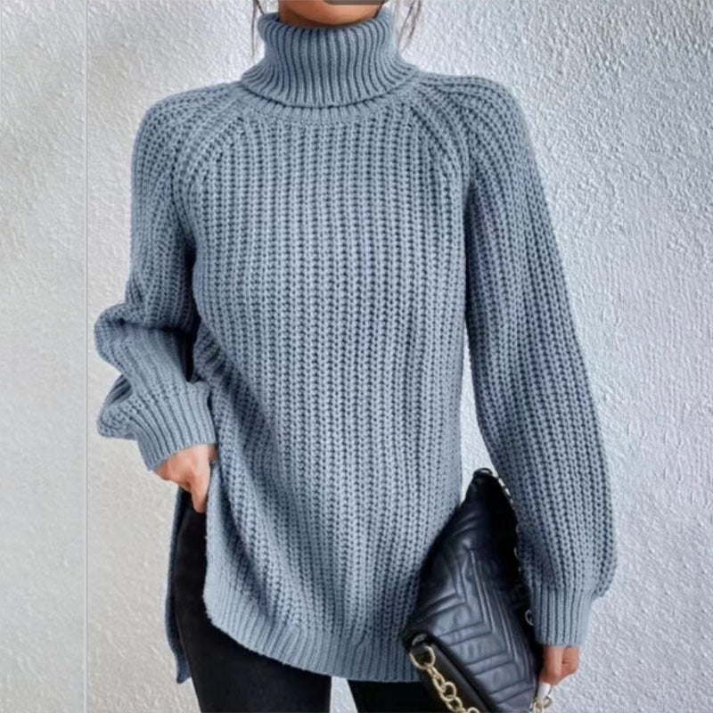 Éloïse™ | Pull Col Roulé Fendu