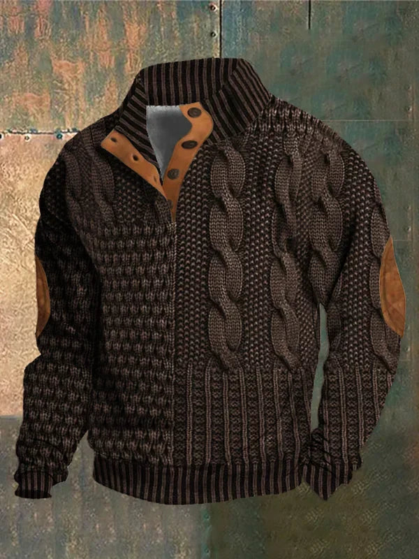 NICK | PULLOVER CHAUD À MOTIF