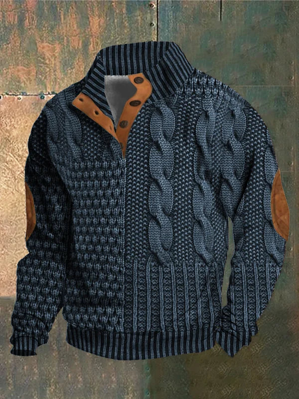 NICK | PULLOVER CHAUD À MOTIF