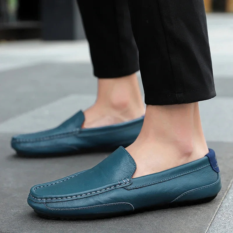 Mocassins en cuir vintage