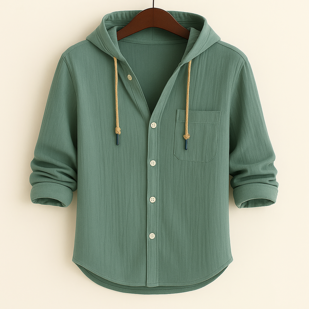 LOUIS & MARGOT | CHEMISE DE LUXE EN COTON DOUX AVEC CAPUCHE