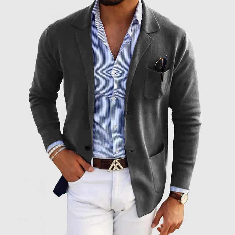 LOUIS & MARGOT | BLAZER LUXUEUX POUR HOMME EN MATÉRIAU SOUPLE
