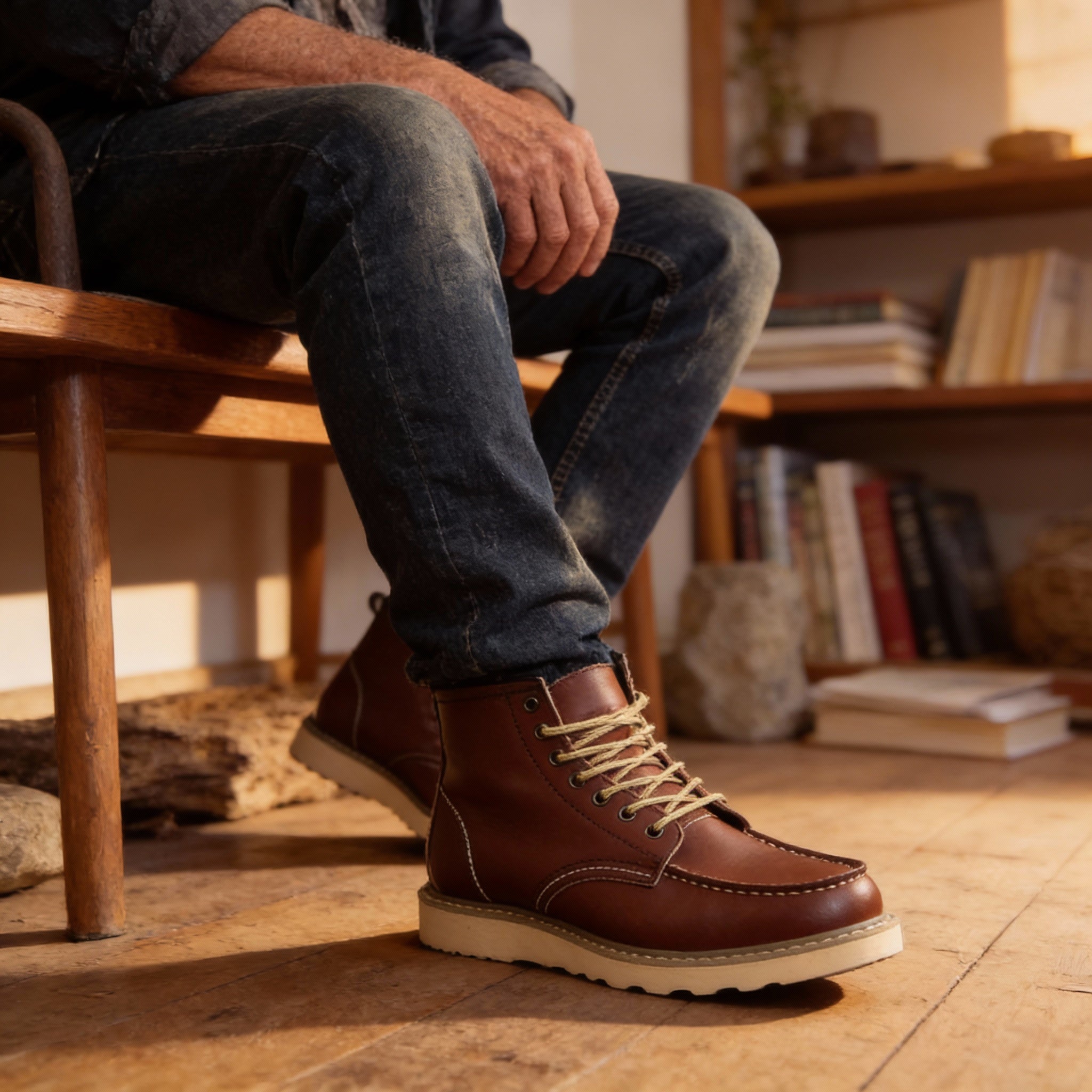 LOUIS & MARGOT | BOTTES CLASSIQUES À DENTELLES POUR HOMMES