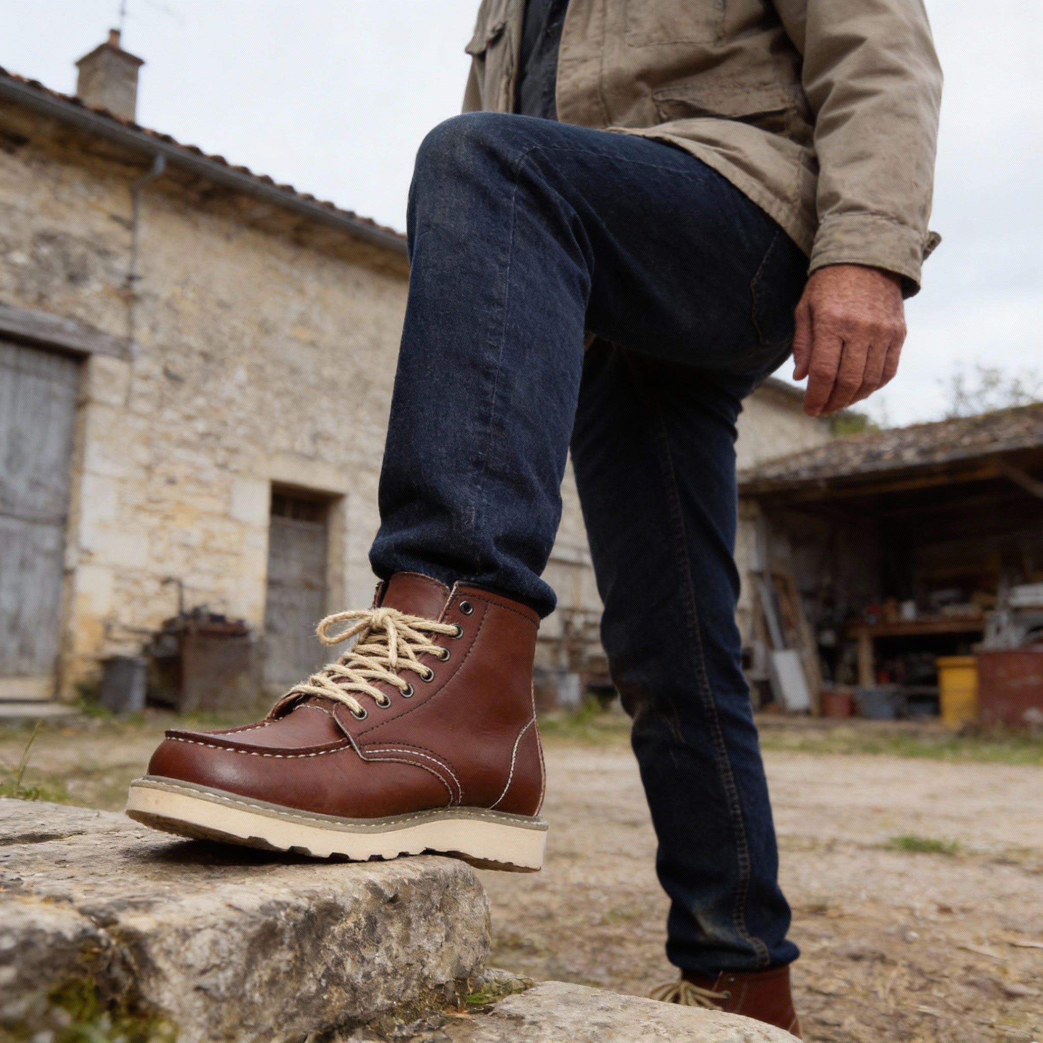 LOUIS & MARGOT | BOTTES CLASSIQUES À DENTELLES POUR HOMMES